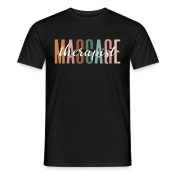 Massagetherapeuten Therapie Masseuse Wertschätzung - Männer T-Shirt - Schwarz - Vorne - AI Model Male 178 light (178cm)