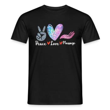 Massagetherapeuten Therapie Masseuse Wertschätzung - Männer T-Shirt - Schwarz - Vorne - AI Model Male 178 light (178cm)
