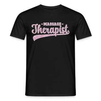 Massagetherapeuten Therapie Masseuse Wertschätzung - Männer T-Shirt - Schwarz - Vorne - AI Model Male 178 light (178cm)