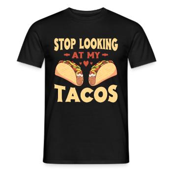 Taco drôle Fiesta mexicaine Cinco De Mayo - T-shirt homme - noir - Devant - AI Model Male 178 light (178cm)