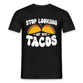 Taco drôle Fiesta mexicaine Cinco De Mayo - T-shirt homme - noir - Devant - AI Model Male 178 light (178cm)