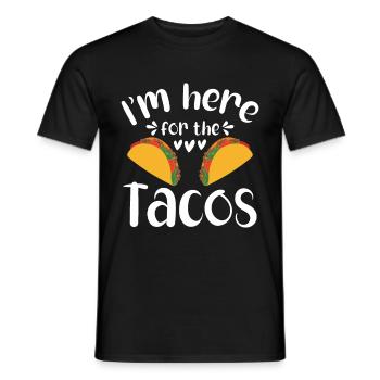 Taco drôle Fiesta mexicaine Cinco De Mayo - T-shirt homme - noir - Devant - AI Model Male 178 light (178cm)