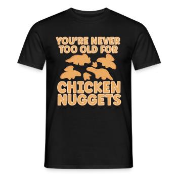 Nuggets de poulet Dino Amateurs de nuggets de dinosaures - T-shirt homme - noir - Devant - AI Model Male 178 light (178cm)