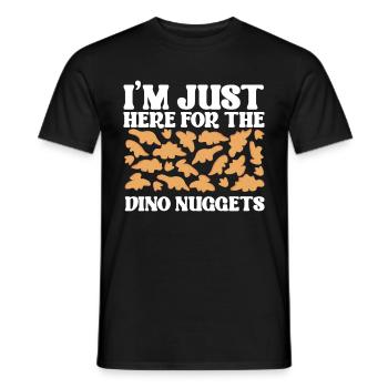 Nuggets de poulet Dino Amateurs de nuggets de dinosaures - T-shirt homme - noir - Devant - AI Model Male 178 light (178cm)