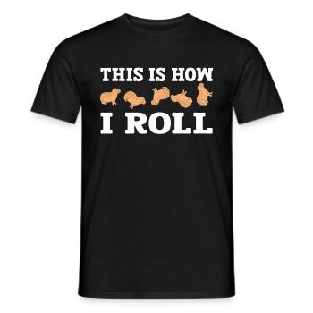So Rolle Ich Süße Capybara - Männer T-Shirt - Schwarz - Vorne - AI Model Male 178 light (178cm)