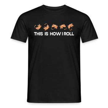C'est comme ça que je roule mon doux chat - T-shirt homme - noir - Devant - AI Model Male 178 light (178cm)