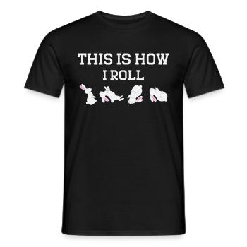 C'est comme ça que je roule Sweet Rabbit - T-shirt homme - noir - Devant - AI Model Male 178 light (178cm)