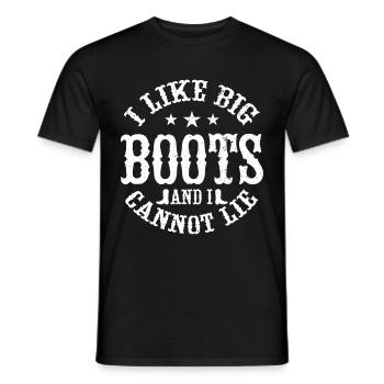 Line Dancing Groupe Line Dance Western Cowboy - Men's T-Shirt - black - Front - AI Model Male 178 light (178cm)