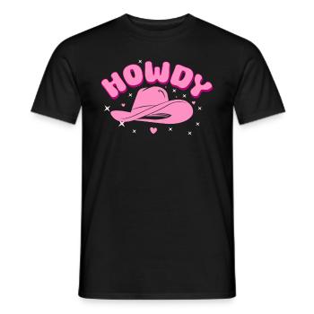 Groovy Howdy Rodeo Pays de l’Ouest Sud - T-shirt homme - noir - Devant - AI Model Male 178 light (178cm)