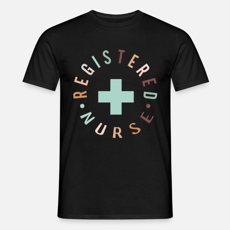 Registered Nurse Krankenschwester Nursing - Men's T-Shirt - black