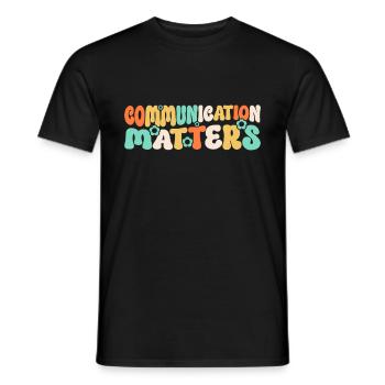 Groovy Speech Language Pathologist SLP - Men's T-Shirt - black - Front - AI Model Male 178 light (178cm)