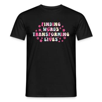 Groovy Speech Language Pathologist SLP - Men's T-Shirt - black - Front - AI Model Male 178 light (178cm)