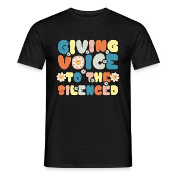 Groovy Speech Language Pathologist SLP - Men's T-Shirt - black - Front - AI Model Male 178 light (178cm)
