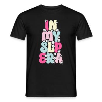 Groovy Speech Language Pathologist SLP - Men's T-Shirt - black - Front - AI Model Male 178 light (178cm)