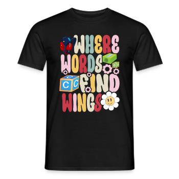 Groovy Speech Language Pathologist SLP - Men's T-Shirt - black - Front - AI Model Male 178 light (178cm)