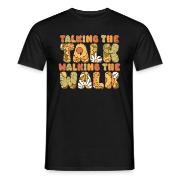 Groovy Speech Language Pathologist SLP - Men's T-Shirt - black - Front - AI Model Male 178 light (178cm)