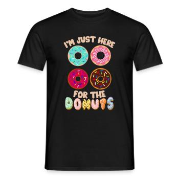 Donut sur le thème Donut pulvérisé drôle mignon - T-shirt homme - noir - Devant - AI Model Male 178 light (178cm)