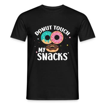 Donut sur le thème Donut pulvérisé drôle mignon - T-shirt homme - noir - Devant - AI Model Male 178 light (178cm)