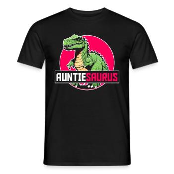 Tanteaurus T Rex dinosaure tante famille Saurus - T-shirt homme - noir - Devant - AI Model Male 178 light (178cm)