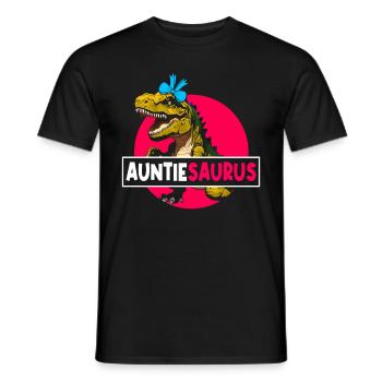 Tanteaurus T Rex dinosaure tante famille Saurus - T-shirt homme - noir - Devant - AI Model Male 178 light (178cm)