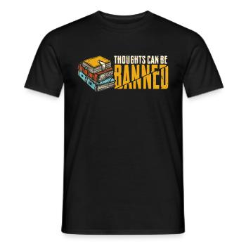 Verbotte Bücher Liebhaber Lesen Buchbücher - Männer T-Shirt - Schwarz - Vorne - AI Model Male 178 light (178cm)