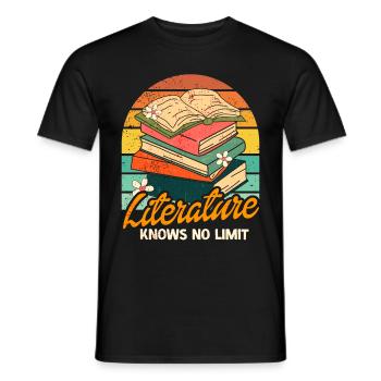 Banned Books Lovers Read Book Books - Men's T-Shirt - black - Front - AI Model Male 178 light (178cm)