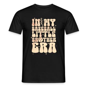 Frère Fan De Baseball Jouant Au Baseball Drôles De Garçons - T-shirt homme - noir - Devant - AI Model Male 178 light (178cm)