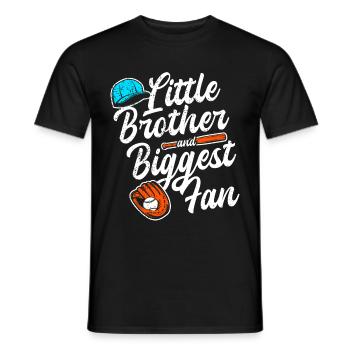 Frère Fan De Baseball Jouant Au Baseball Drôles De Garçons - T-shirt homme - noir - Devant - AI Model Male 178 light (178cm)