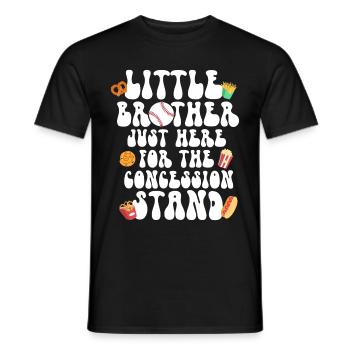Frère Fan De Baseball Jouant Au Baseball Drôles De Garçons - T-shirt homme - noir - Devant - AI Model Male 178 light (178cm)