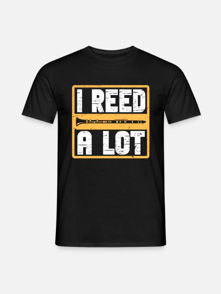 Clarinetist Clarinet Playing Bass Musician - Men's T-Shirt - black