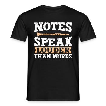 Clarinetist Clarinet Playing Bass Musician - Men's T-Shirt - black - Front - AI Model Male 178 light (178cm)