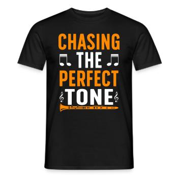 Clarinetist Clarinet Playing Bass Musician - Men's T-Shirt - black - Front - AI Model Male 178 light (178cm)