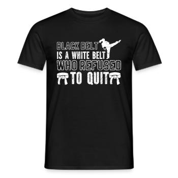 Karate Girl Martial Arts Women Karate Kick - Männer T-Shirt - Schwarz - Vorne - AI Model Male 178 light (178cm)