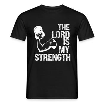 Jesus Christian Gym Workout - Men's T-Shirt - black - Front - AI Model Male 178 light (178cm)