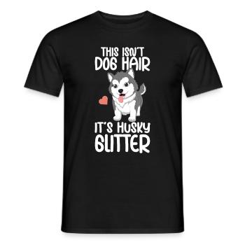 Siberian Husky Dog Lover Puppy Dog Owner - Men's T-Shirt - black - Front - AI Model Male 178 light (178cm)