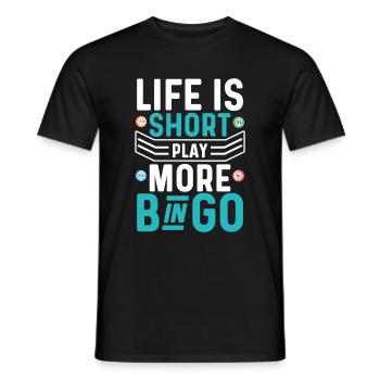 Joueur de bingo Gagnant de la loterie Bingo - T-shirt homme - noir - Devant - AI Model Male 178 light (178cm)