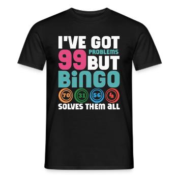 Joueur de bingo Gagnant de la loterie Bingo - T-shirt homme - noir - Devant - AI Model Male 178 light (178cm)