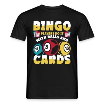 Joueur de bingo Gagnant de la loterie Bingo - T-shirt homme - noir - Devant - AI Model Male 178 light (178cm)