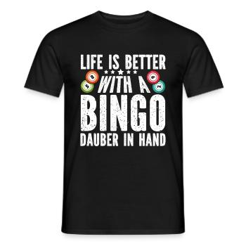 Joueur de bingo Gagnant de la loterie Bingo - T-shirt homme - noir - Devant - AI Model Male 178 light (178cm)