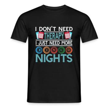 Joueur de bingo Gagnant de la loterie Bingo - T-shirt homme - noir - Devant - AI Model Male 178 light (178cm)