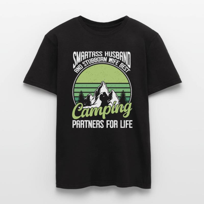 Ehemann Und Ehefrau Campingpartner Paar Matching Männer T-Shirt