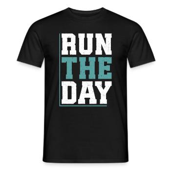 26. 2 Marathonläufer Lustiger Marathon Zitat - Männer T-Shirt - Schwarz - Vorne - AI Model Male 178 light (178cm)