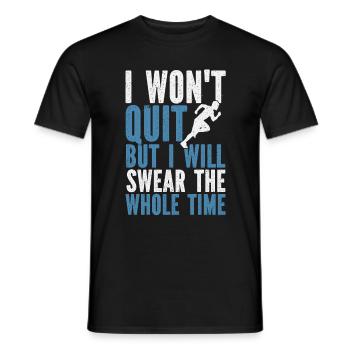 26. 2 Marathonläufer Lustiger Marathon Zitat - Männer T-Shirt - Schwarz - Vorne - AI Model Male 178 light (178cm)