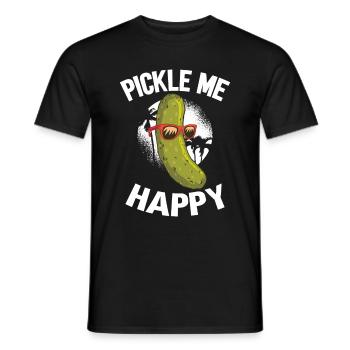 Cucumber Cucumber Food Lover Cucumber Lover - Men's T-Shirt - black - Front - AI Model Male 178 light (178cm)