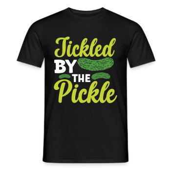 Cucumber Cucumber Food Lover Cucumber Lover - Men's T-Shirt - black - Front - AI Model Male 178 light (178cm)