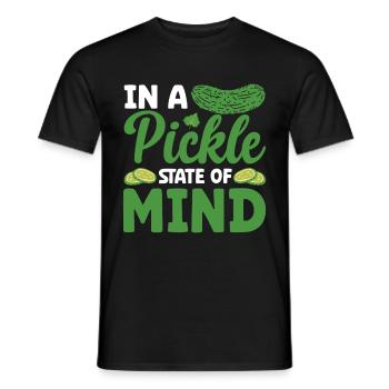 Cucumber Cucumber Food Lover Cucumber Lover - Men's T-Shirt - black - Front - AI Model Male 178 light (178cm)