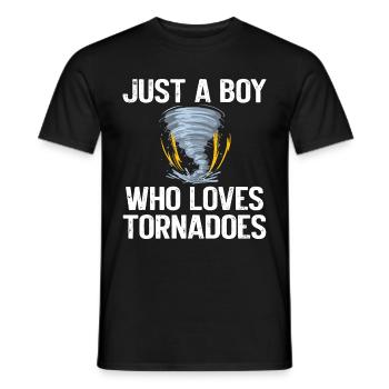 Drôle Tornade Hurricane Weather Chaser - T-shirt homme - noir - Devant - AI Model Male 178 light (178cm)