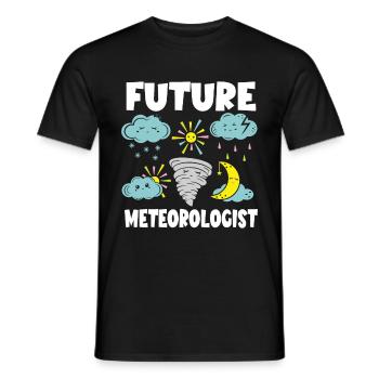 Drôle Tornade Hurricane Weather Chaser - T-shirt homme - noir - Devant - AI Model Male 178 light (178cm)