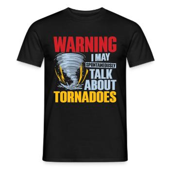 Drôle Tornade Hurricane Weather Chaser - T-shirt homme - noir - Devant - AI Model Male 178 light (178cm)