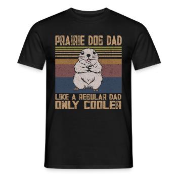 Funny Prairie - Chien amant drôle de rongeur - T-shirt homme - noir - Devant - AI Model Male 178 light (178cm)